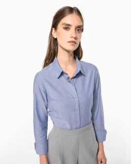 Chemise Oxford manches longues femme