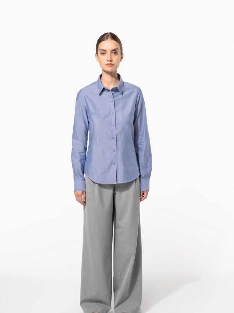 Chemises à personnaliser KARIBAN Chemise Oxford manches longues femme 