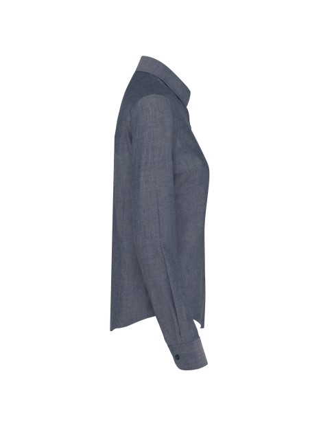 KARIBAN Chemise Oxford manches longues femme /api/colors/238ab712-3644-4e4d-8113-6695293ea7ee personnalisable