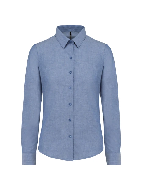 KARIBAN Chemise Oxford manches longues femme /api/colors/6dc833b8-9eb1-49eb-b62d-816b28428d46 personnalisable