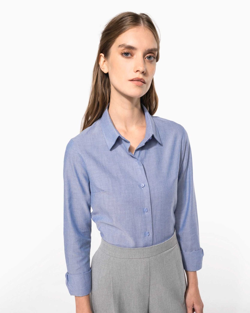 Chemises personnalisable KARIBAN Chemise Oxford manches longues femme