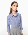 Hemden KARIBAN Dames Oxford blouse lange mouwen voor bedrukking &amp; borduring