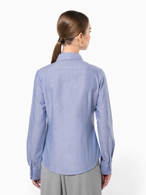 Chemises à personnaliser KARIBAN Chemise Oxford manches longues femme 