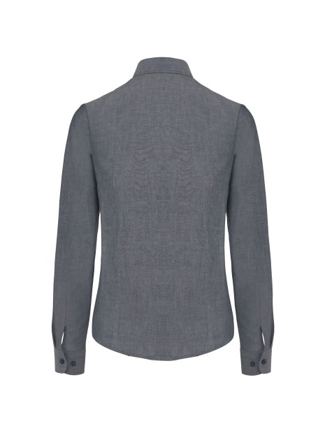 KARIBAN Chemise Oxford manches longues femme /api/colors/238ab712-3644-4e4d-8113-6695293ea7ee personnalisable