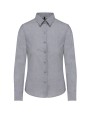 Hemden KARIBAN Dames Oxford blouse lange mouwen voor bedrukking &amp; borduring