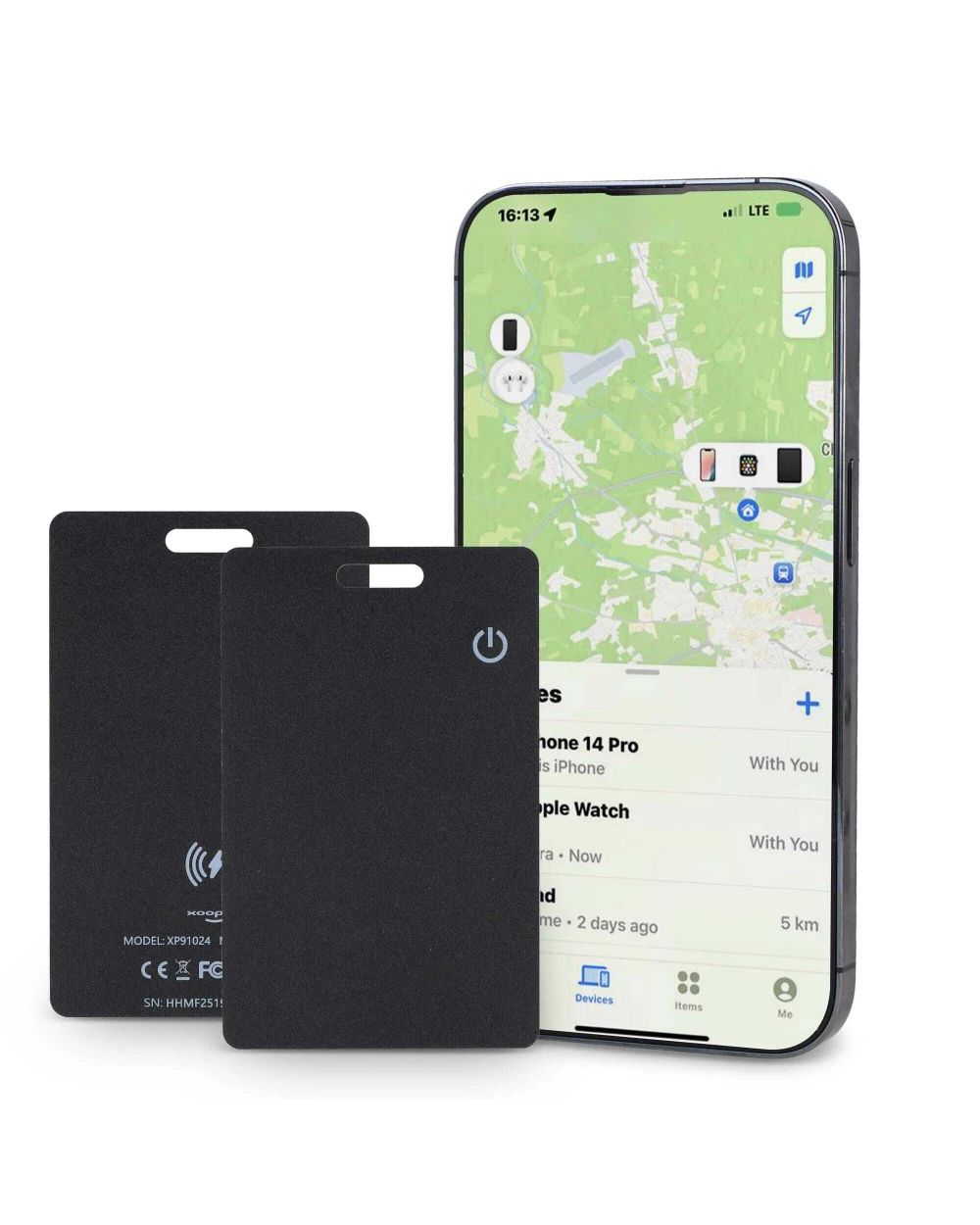 XOOPAR Xoopar ICE-Card Ultradünne Tracker-Karte wiederaufladbar Zubehör personalisierbar