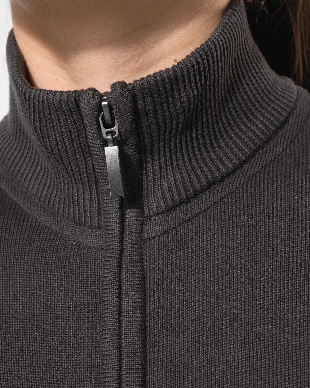 Pulls personnalisable KARIBAN Cardigan zippé femme