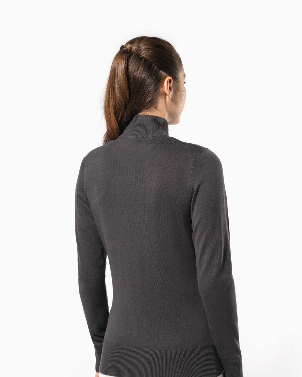 KARIBAN Damen Cardigan mit Reißverschluss Pullovers personalisierbar