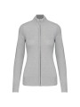 KARIBAN Cardigan zippé femme /api/colors/affde0b2-3f9e-462b-8bbe-959997fedc42 personnalisable