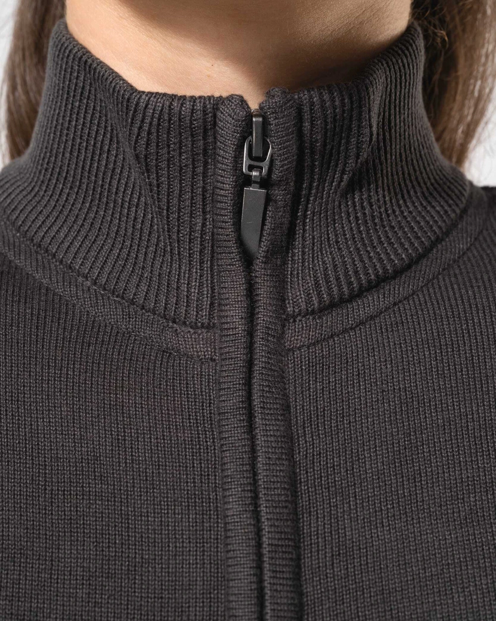 Pulls personnalisable KARIBAN Cardigan zippé femme
