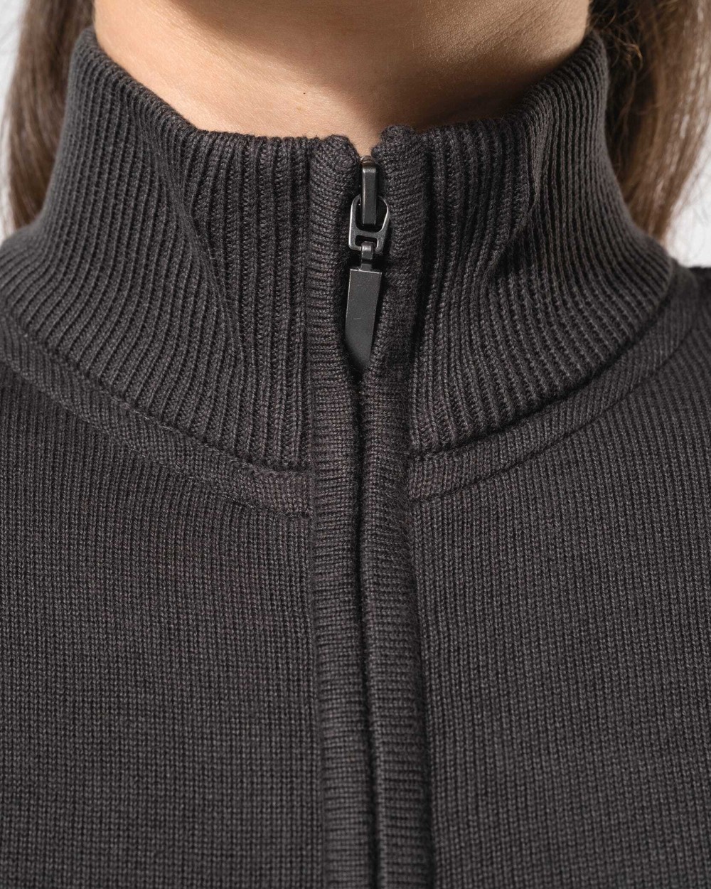 Pulls personnalisable KARIBAN Cardigan zippé femme