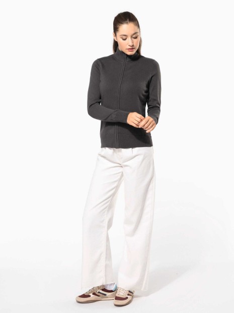 Pulls à personnaliser KARIBAN Cardigan zippé femme 