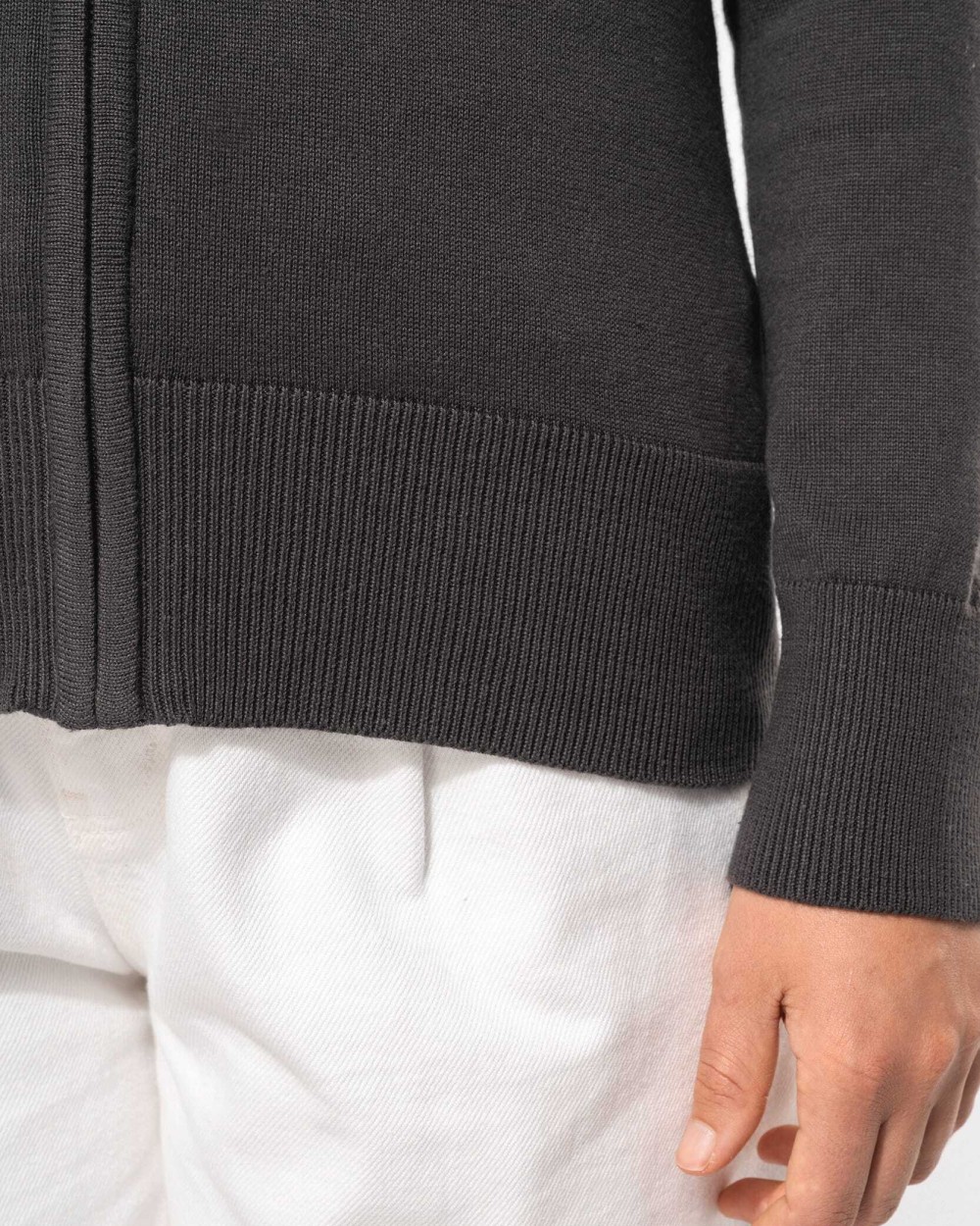 Pulls personnalisable KARIBAN Cardigan zippé femme