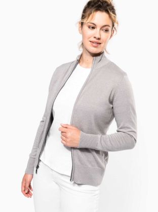 Cardigan zippé femme
