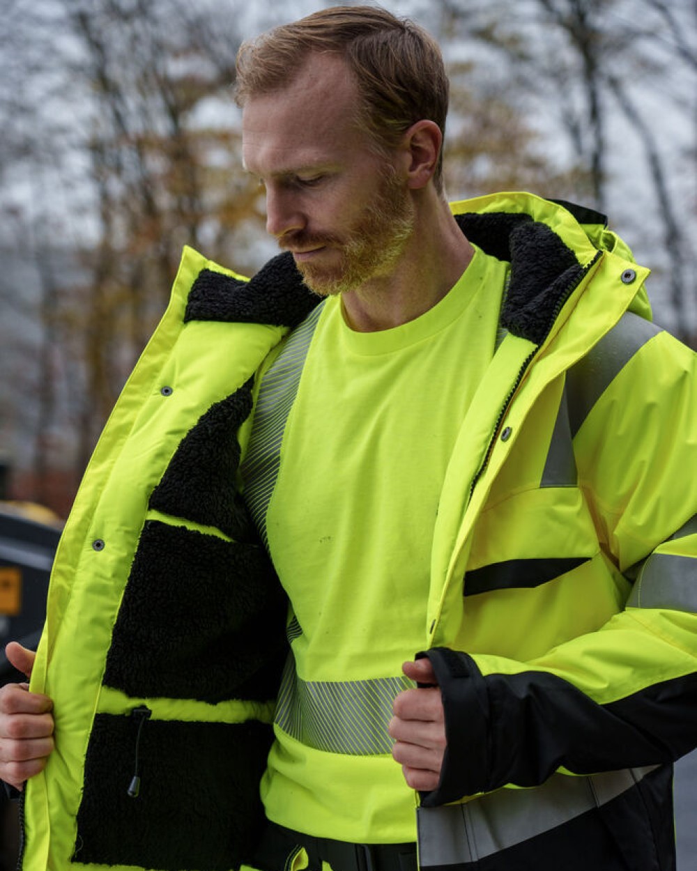 Jassen PROJOB 6425 GEVOERDE SIGNALISATIEJAS  EN ISO 20471 KLASSE 3 voor bedrukking &amp; borduring