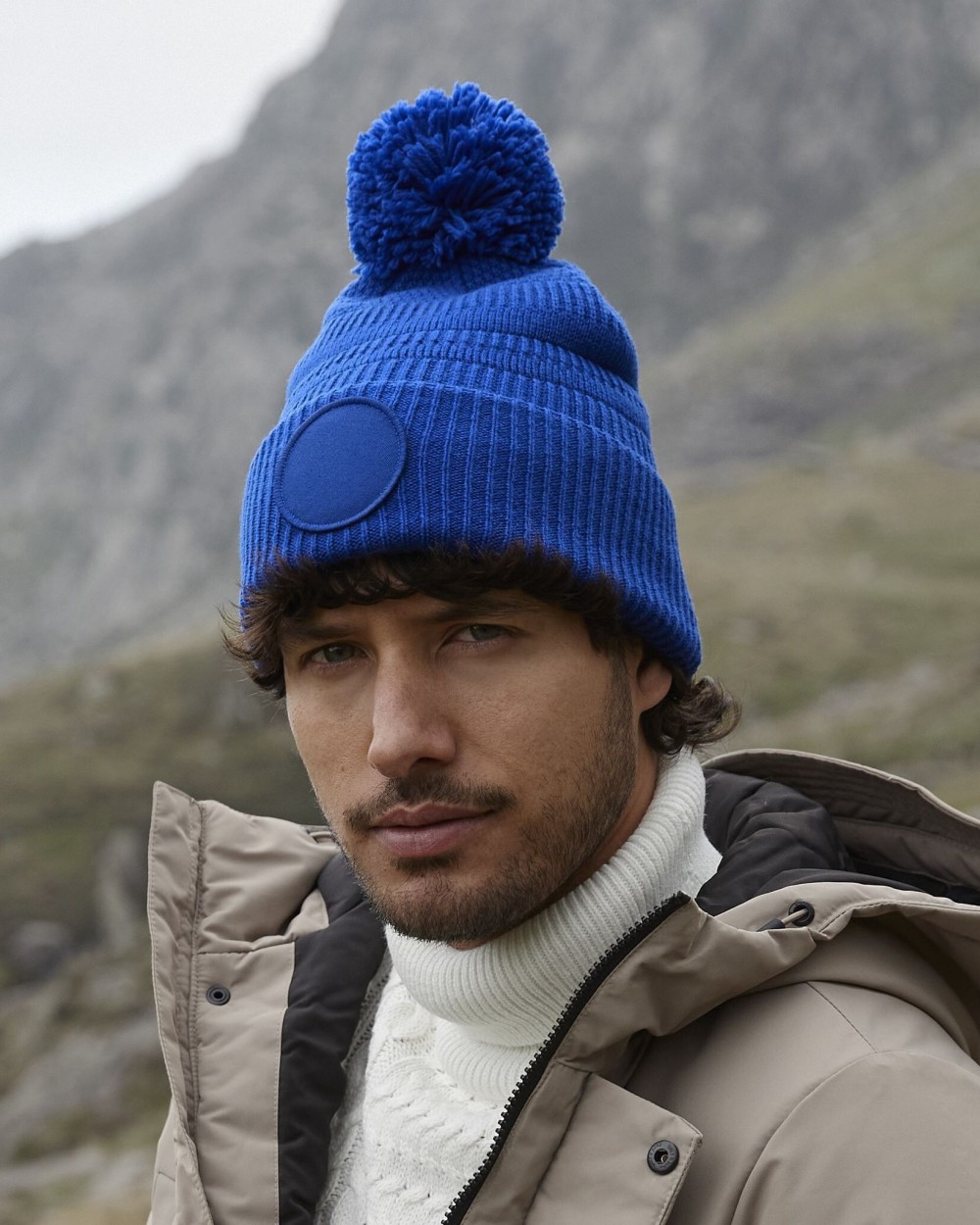 Mutsen BEECHFIELD FAN PATCH BEANIE voor bedrukking &amp; borduring