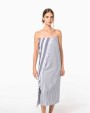 KARIBAN Gestreiftes Fouta-Tuch mit Fransen Bad Artikeln personalisierbar