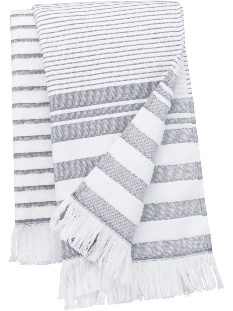 KARIBAN Fouta rayée avec franges /api/colors/26e3a96c-f27f-4a91-ba82-5f3d17157c52 personnalisable