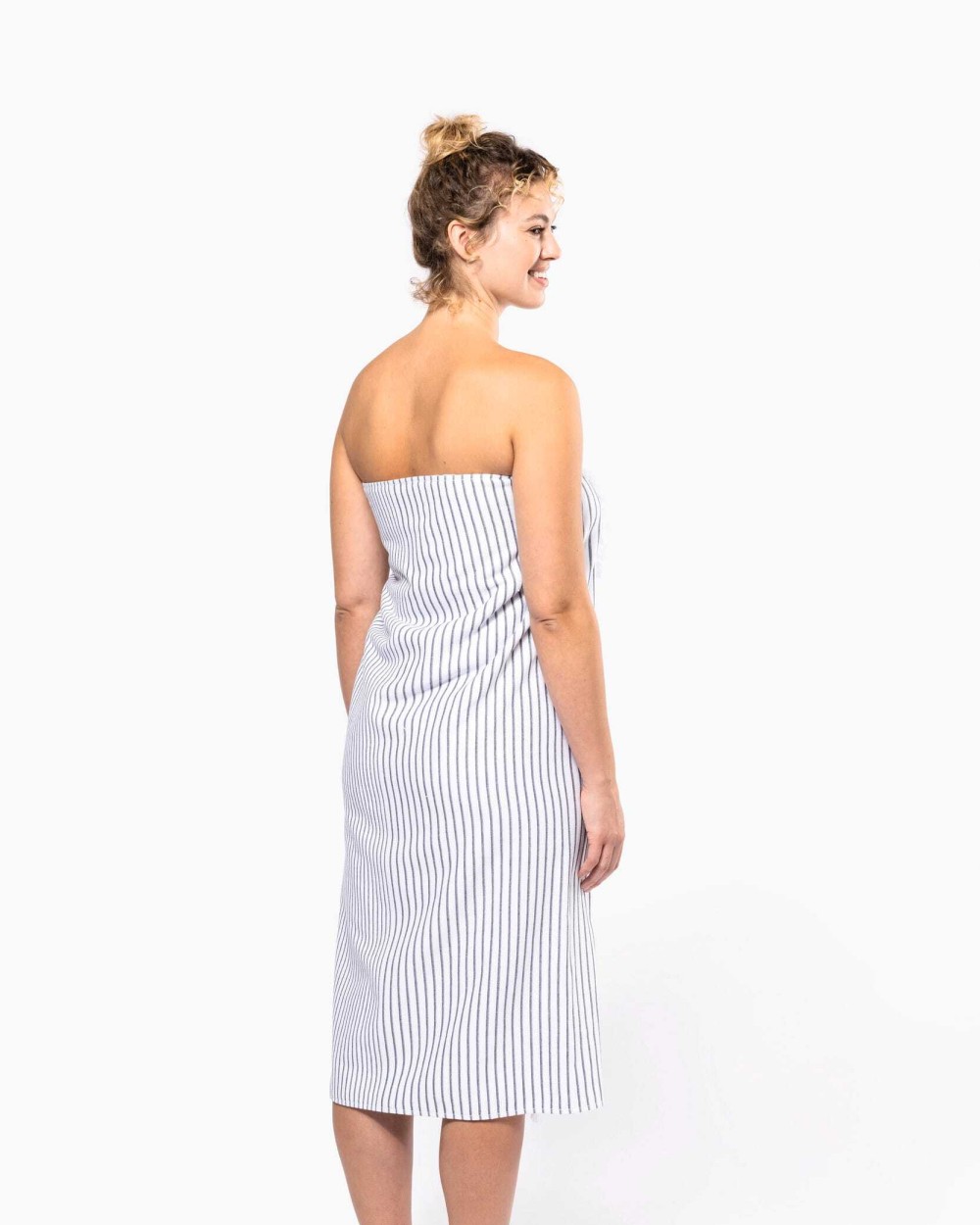 Produits éponges personnalisable KARIBAN Fouta rayée avec franges