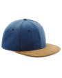 Petjes BEECHFIELD SUEDE PEAK SNAPBACK voor bedrukking &amp; borduring