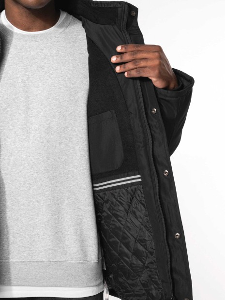 Vestes à personnaliser KARIBAN Parka avec capuche amovible homme 