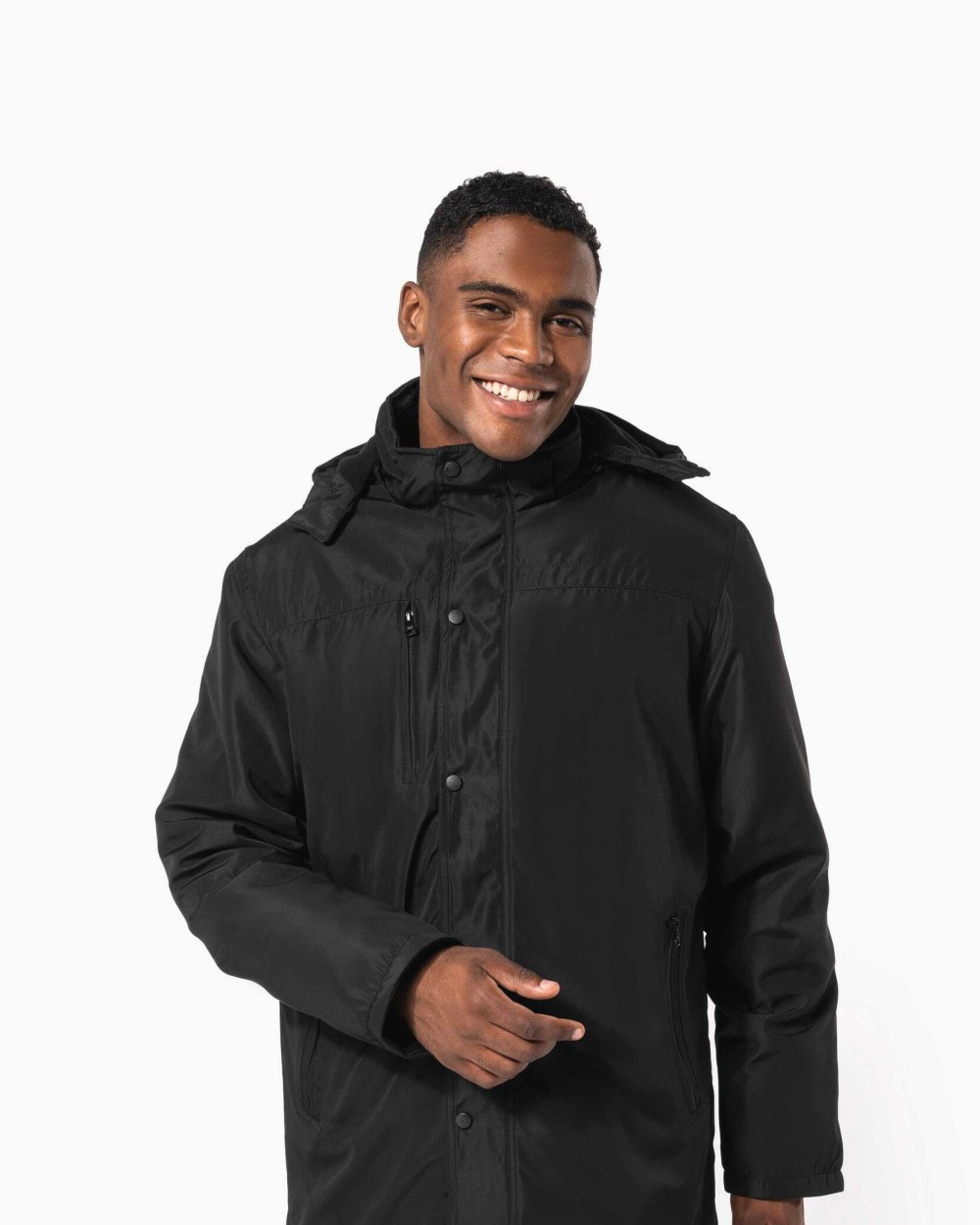 Vestes personnalisable KARIBAN Parka avec capuche amovible homme