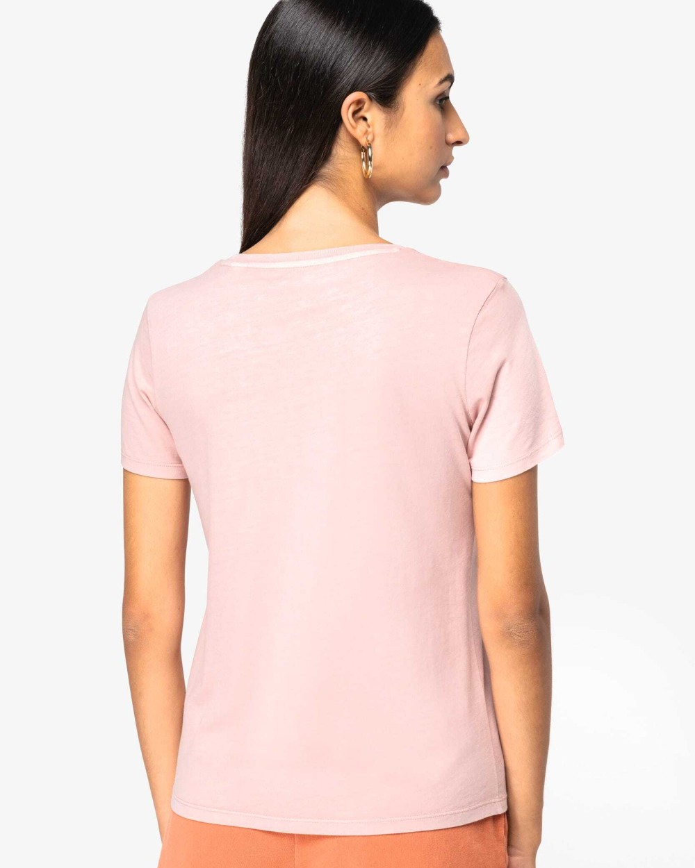 T-shirts NATIVE SPIRIT Ecologisch verwassen dames T-shirt voor bedrukking &amp; borduring