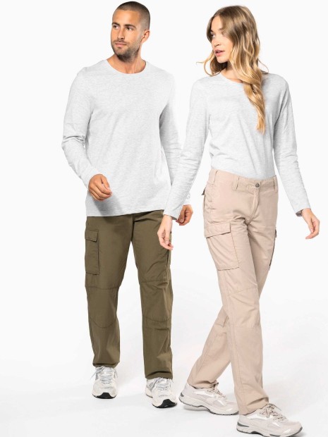 Pantalons à personnaliser KARIBAN Pantalon léger multipoches femme 