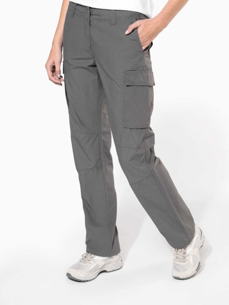 Pantalons à personnaliser KARIBAN Pantalon léger multipoches femme 