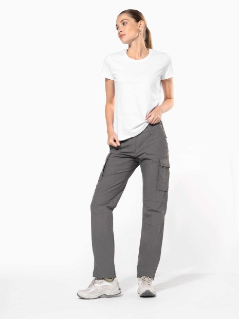 Pantalons à personnaliser KARIBAN Pantalon léger multipoches femme 