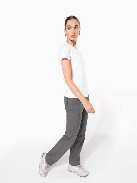 Pantalons à personnaliser KARIBAN Pantalon léger multipoches femme 