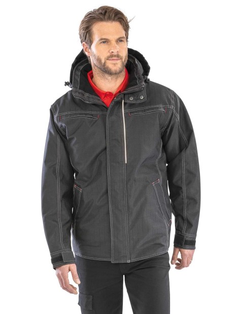 Vestes à personnaliser RESULT Parka robuste "effet denim" 