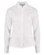 KUSTOM KIT Women's mandarin collar shirt long-sleeved (tailored fit) Hemden personalisierbar