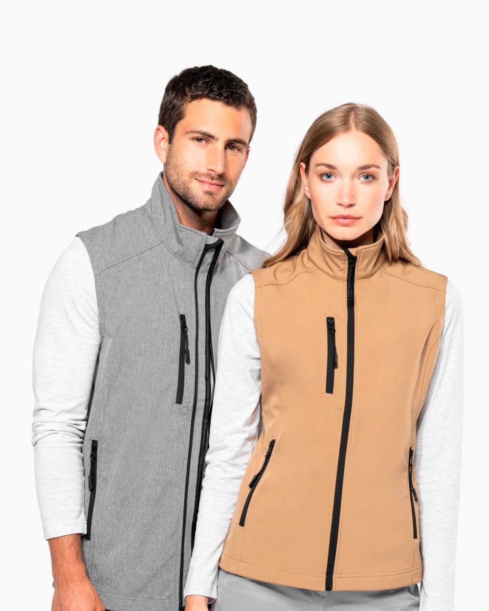 KARIBAN Herren Softshell Bodywärmer Softshells personalisierbar