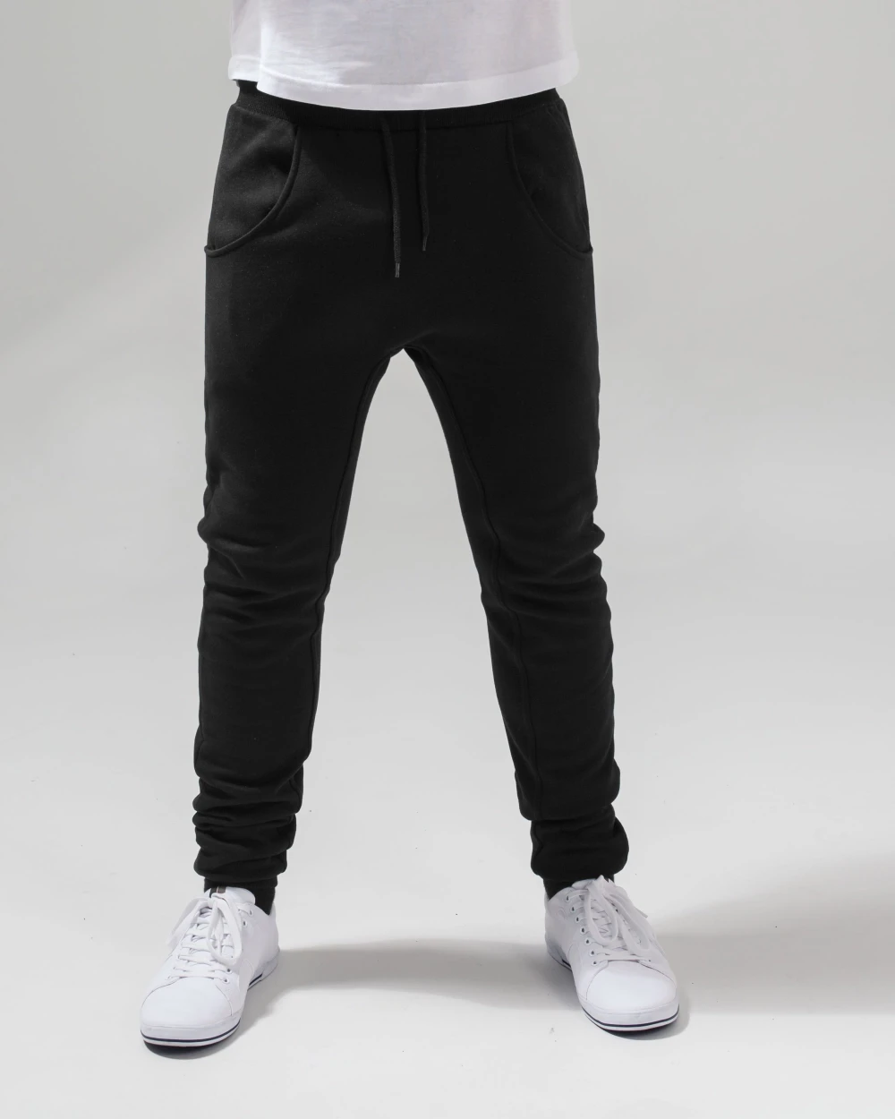 BUILD YOUR BRAND HEAVY DEEP CROTCH SWEATPANTS Hosen personalisierbar