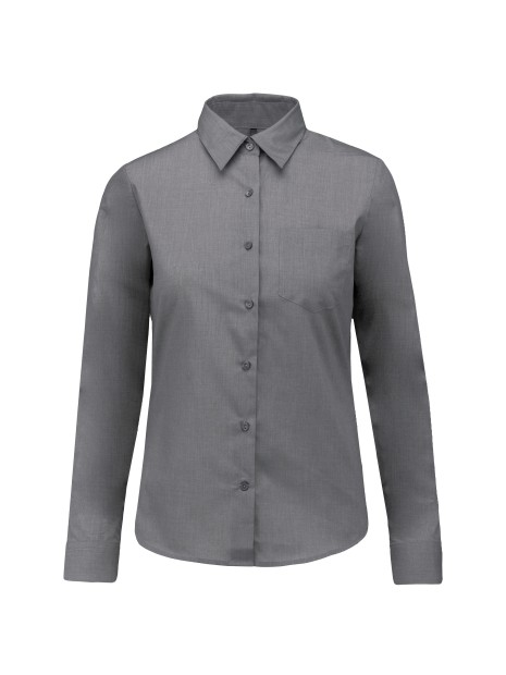 KARIBAN Chemise popeline polycoton entretien facile femme /api/colors/4aec04d1-687e-4c17-9275-2f36ebc782ac personnalisable