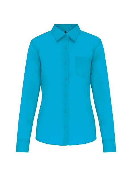 KARIBAN Chemise popeline polycoton entretien facile femme /api/colors/e40de318-302c-4c66-b949-5dcddefdc482 personnalisable