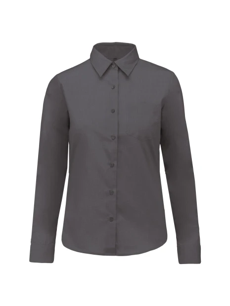 KARIBAN Chemise popeline polycoton entretien facile femme /api/colors/b8e7287e-3390-473c-ba17-deb40419cef7 personnalisable