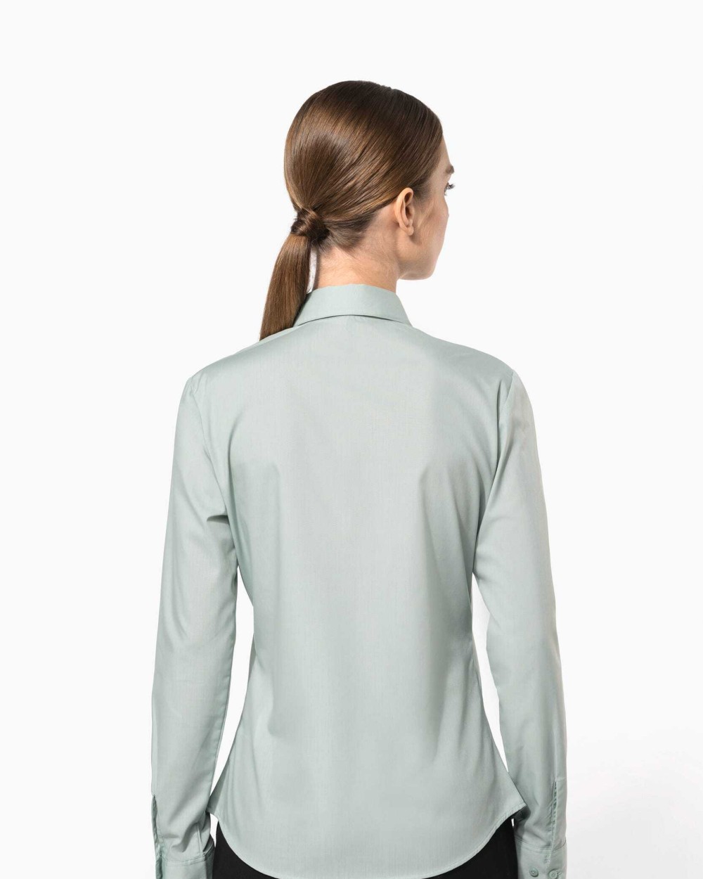 KARIBAN Popeline-Hemd Baumwollpolyester pflegeleicht für Damen Hemden personalisierbar