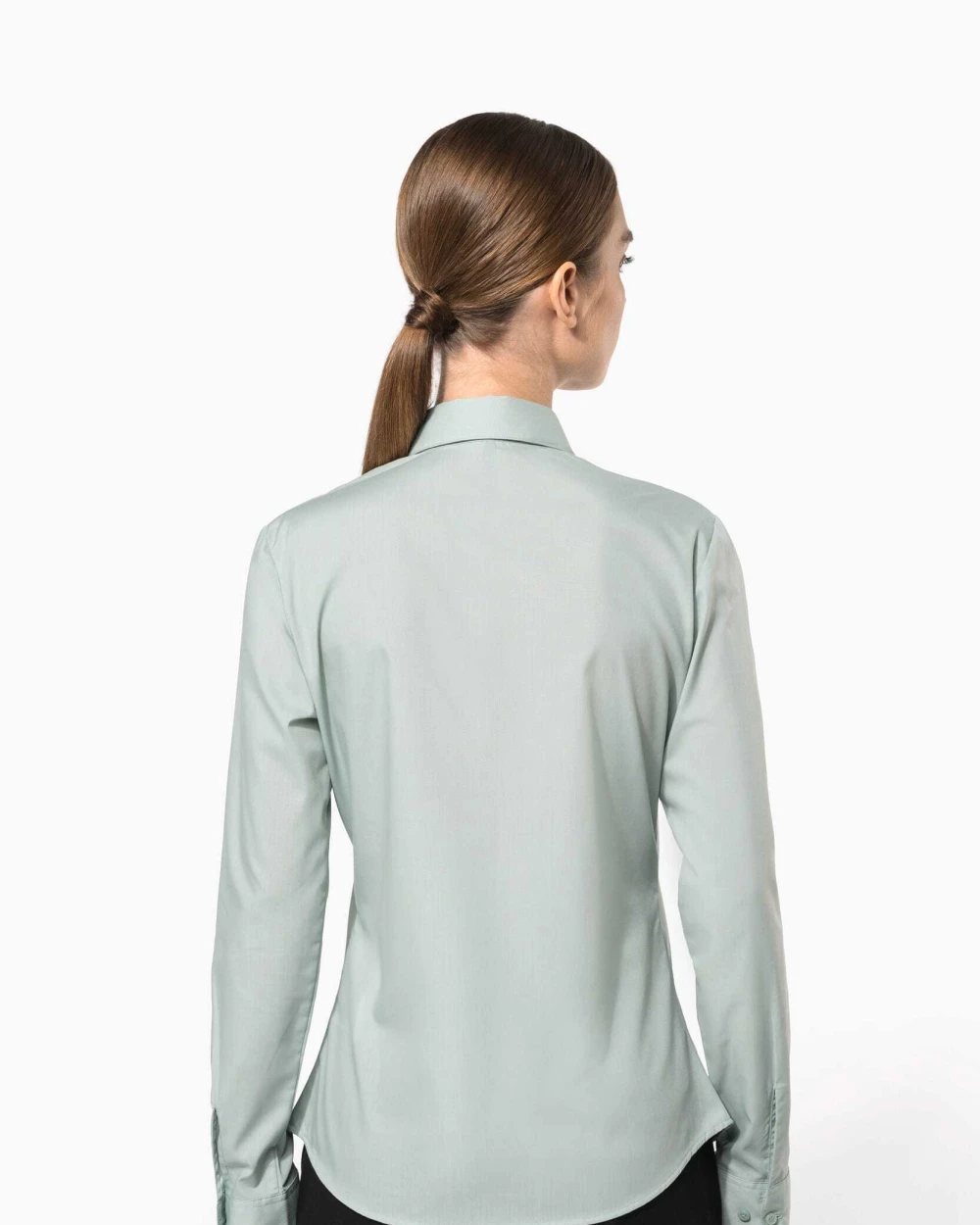 KARIBAN Popeline-Hemd Baumwollpolyester pflegeleicht für Damen Hemden personalisierbar