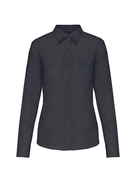 KARIBAN Chemise popeline polycoton entretien facile femme /api/colors/a74dfbdb-7821-4e15-a7e5-fe07498d41c7 personnalisable