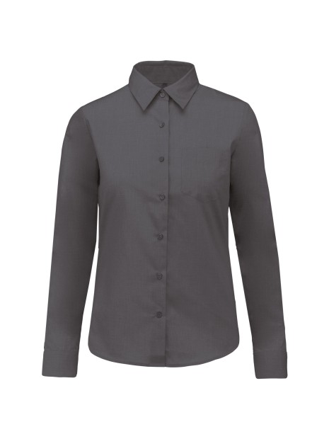 KARIBAN Chemise popeline polycoton entretien facile femme /api/colors/b8e7287e-3390-473c-ba17-deb40419cef7 personnalisable