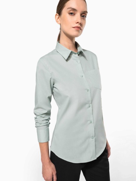 Chemises à personnaliser KARIBAN Chemise popeline polycoton entretien facile femme 