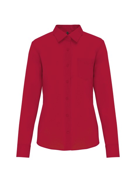 KARIBAN Chemise popeline polycoton entretien facile femme /api/colors/f7def30f-cf00-4a4e-8048-9f030f6d3017 personnalisable