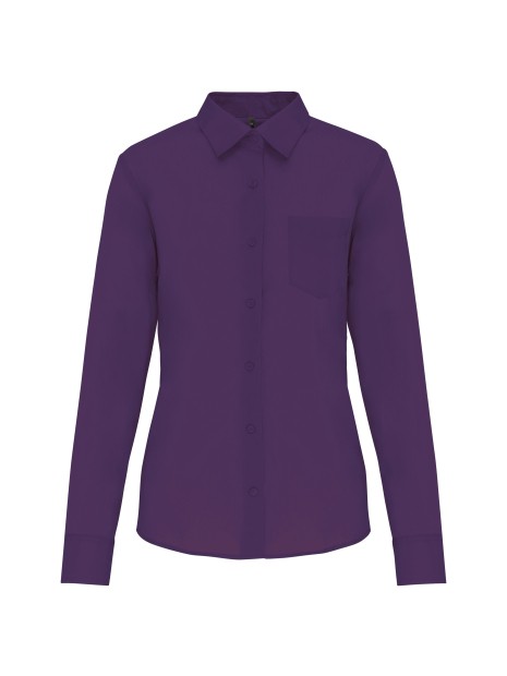 KARIBAN Chemise popeline polycoton entretien facile femme /api/colors/f28ecd26-255e-4b18-a29c-08c2af1111d3 personnalisable