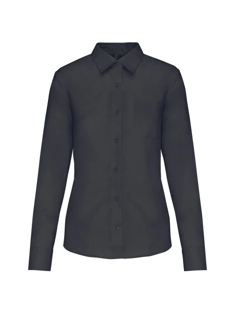 KARIBAN Chemise popeline polycoton entretien facile femme /api/colors/a74dfbdb-7821-4e15-a7e5-fe07498d41c7 personnalisable