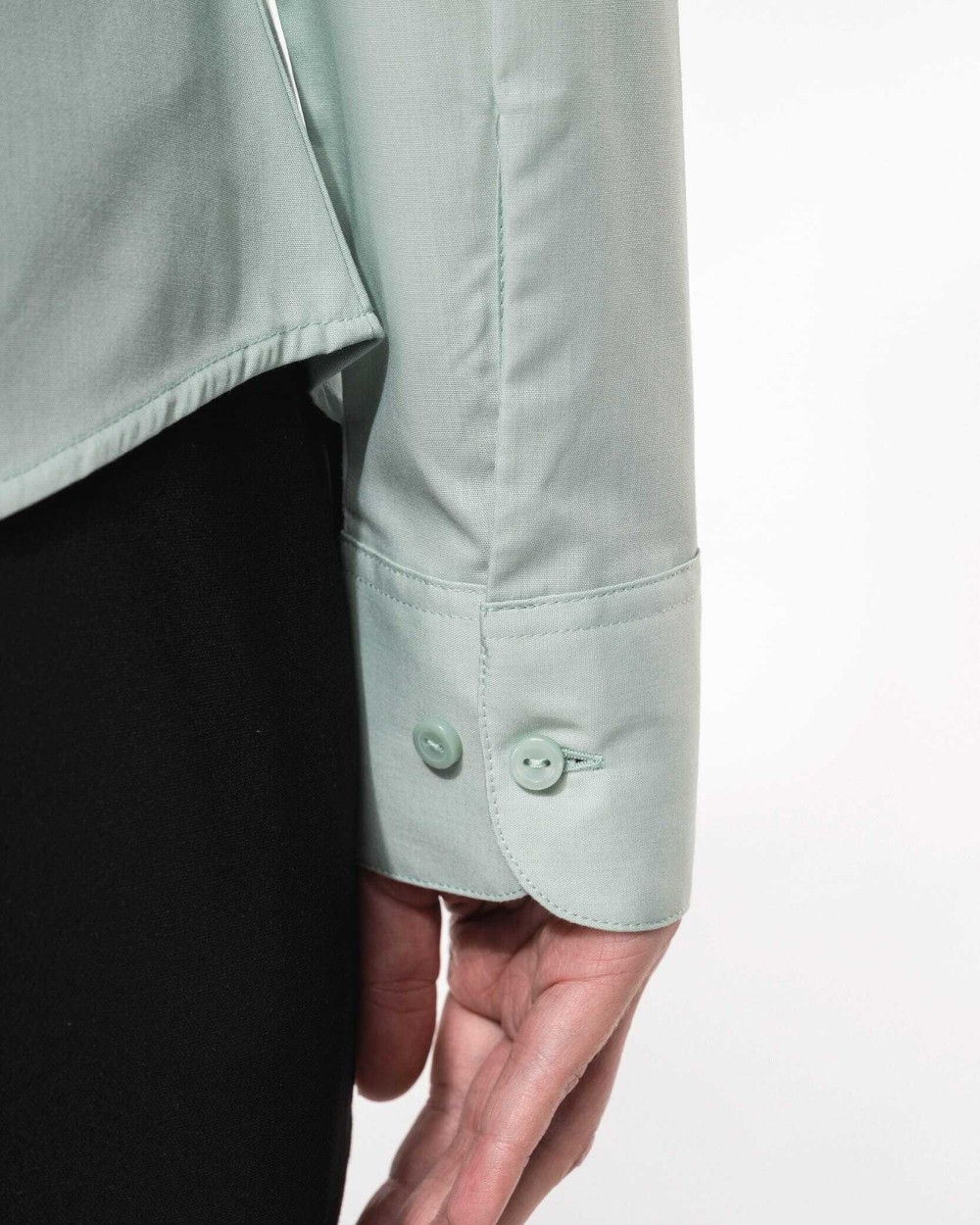 KARIBAN Popeline-Hemd Baumwollpolyester pflegeleicht für Damen Hemden personalisierbar