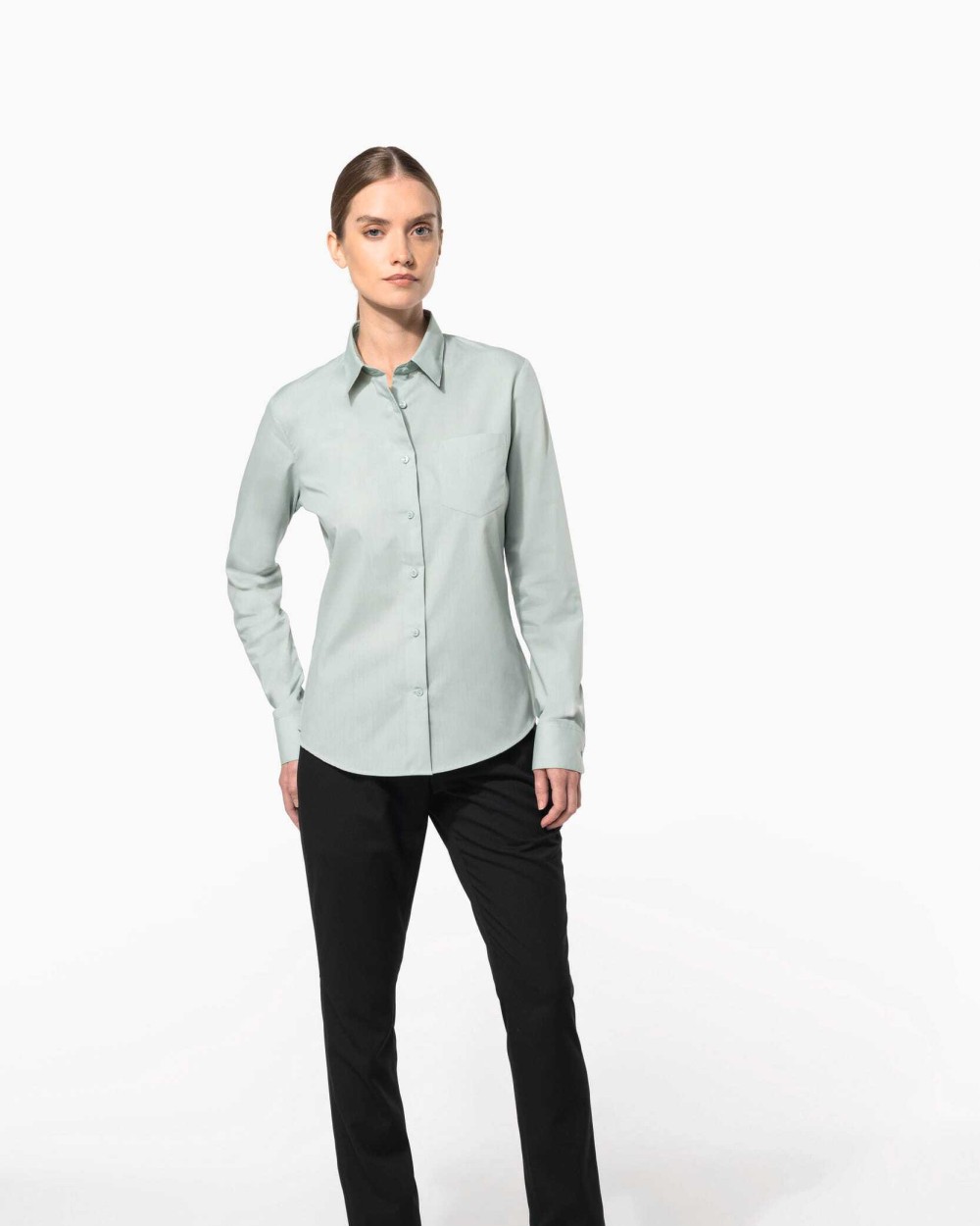 Chemises personnalisable KARIBAN Chemise popeline polycoton entretien facile femme