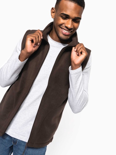 Laines polaires à personnaliser KARIBAN Bodywarmer micropolaire homme 
