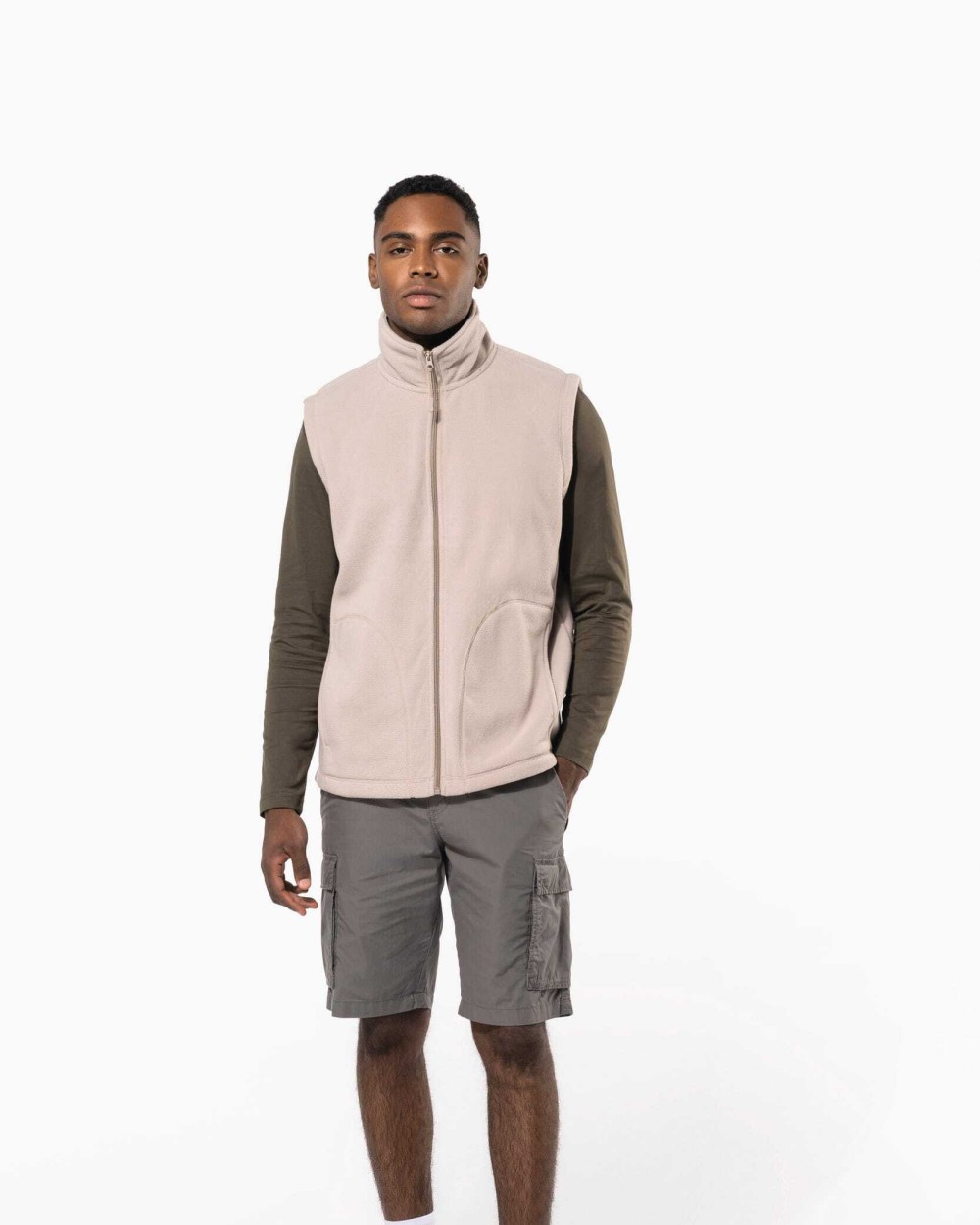 KARIBAN Mikrofleece-Bodywarmer für Herren Polar Fleeces personalisierbar